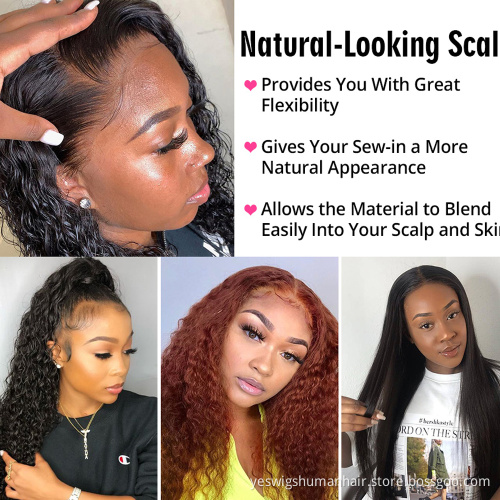 Yeswigs Deep Curly Wave Raw Indian Virgin Human Hair Hd Lace Front Wig Pre Plucked Transparent Full Lace Frontal Wig Human Hair